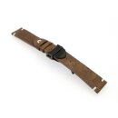 High-End Faltschließe Edelstahl schwarz Modell Lago-PVD 18 mm, komp. Tudor