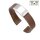 Easy-Klick Premium FKM-Kautschuk Uhrenarmband Modell Texturo-S mocca 19 mm