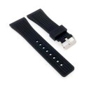 Easy-Klick Silikon Uhrenarmband Modell Basti schwarz 30/22 mm