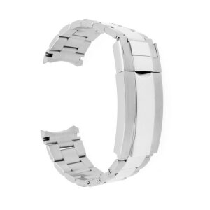 Edelstahl Uhrenarmband Modell RLX-32-POL silber 20 mm, komp. Rolex