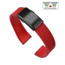 Easy-Klick Premium FKM-Kautschuk Uhrenarmband Modell...