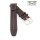 Vintage Easy-Klick Kalb-Nappaleder Uhrenarmband Modell Risa mocca 20 mm