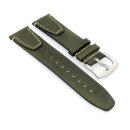 Vintage Easy-Klick Kalb-Nappaleder Uhrenarmband Modell Risa grün 20 mm