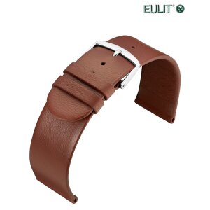 Feines Eulit Schafnappa-Leder Uhrenarmband Modell Schafnappa braun 16 mm