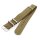 Doppellagiges Nato Canvas-Nylon Uhrenarmband Modell Airloft-S beige-khaki 22 mm