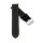 Franz&ouml;sisches Softlederband Modell Sportiva schwarz-gelb 22 mm-gelocht