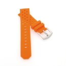 Silikon Uhrenarmband Modell Barbados orange 22 mm, komp....