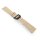 Canvas-Nylon Leder Uhrenarmband Modell Ingelheim-FSP beige 22 mm, kompatibel IWC