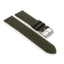 Easy-Klick Canvas-Segeltuch Textil Uhrenarmband Modell Urbano grün 22 mm