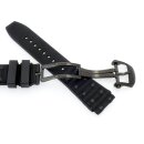 FKM-Kautschuk Uhrenarmband Modell BLG25-FS-P schwarz 22 mm, komp. Breitling