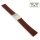 Easy-Klick Premium FKM-Kautschuk Uhrenarmband Modell Riga-S braun 20 mm