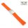 Easy-Klick Premium FKM-Kautschuk Uhrenarmband Modell Riga-S orange 22 mm