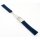 Easy-Klick Premium FKM-Kautschuk Uhrenarmband Modell Riga-S blau 24 mm