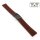 Easy-Klick Premium FKM-Kautschuk Uhrenarmband Modell Riga-P braun 20 mm