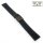 Easy-Klick Premium FKM-Kautschuk Uhrenarmband Modell Riga-P schwarz 22 mm
