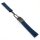 Easy-Klick Premium FKM-Kautschuk Uhrenarmband Modell Riga-P blau 24 mm