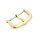 Dornschließe Edelstahl gold poliert 18 mm, Modell Carter-DS, kompatibel Cartier