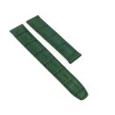 Alligator Uhrenarmband für Cartier Modell CT-53 grün 18/16 mm für Faltschließe
