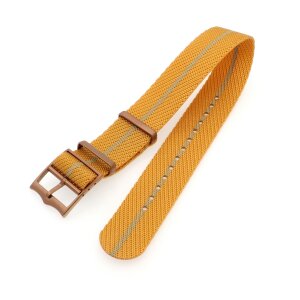 Nato Nylon Uhrenarmband Modell Luxor-B orange-beige 22 mm, komp. Tudor