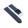Feines Easy-Klick Alligator Uhrenarmband Modell Lausanne-XS navy-blau 18 mm
