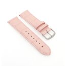 Feines Easy-Klick Alligator Uhrenarmband Modell Lausanne-XS rosa 22 mm