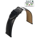 Softweiches Eulit Easy-Klick Kalbsleder Uhrenarmband...