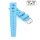Easy-Klick Retro FKM-Kautschuk Uhrenarmband Modell Karibik hell-blau 20 mm