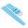 Easy-Klick Retro FKM-Kautschuk Uhrenarmband Modell Karibik hell-blau 20 mm