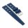 Easy-Klick Retro FKM-Kautschuk Uhrenarmband Modell Karibik dunkel-blau 22 mm