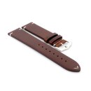 Easy-Klick Premium Wachs-Leder Uhrenarmband Modell Petros mocca 19 mm