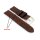 Easy-Klick Canvas-Leder-Textil Uhrenarmband Modell Federal schwarz 20 mm, Handmade