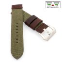 Easy-Klick Canvas-Leder-Textil Uhrenarmband Modell...