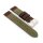 Easy-Klick Canvas-Leder-Textil Uhrenarmband Modell Federal grün 24 mm, Handmade