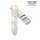 Easy-Klick echt Leisten-Krokodil Uhrenarmband Modell Crocody-Chrono weiß 22 mm Handarbeit