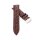 Alligator Uhrenarmband Modell Nilo mocca 18 mm