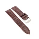 Alligator Uhrenarmband Modell Nilo mocca 20 mm
