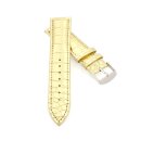 Alligator Uhrenarmband Modell Nilo gold 20 mm