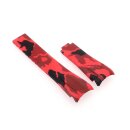 Silikon Rundanstoß Uhrenarmband Modell RLX-CA-RG rot 20/16 mm, komp.Rolex