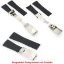 Silikon Rundanstoß Uhrenarmband Modell RLX-CA-RG rot 20/16 mm, komp.Rolex