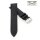 Easy-Klick Eidechsen-Struktur Uhrenarmband Modell Turlizz schwarz 16 mm