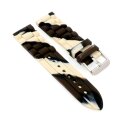Camouflage Silikon Uhrenarmband Modell Manola braun-beige 20 mm