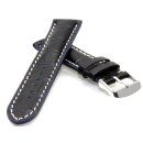 Alligator Uhrenarmband Modell Solothurn dunkelblau 20 mm