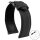 Hybrid Uhrenarmband Modell Baltimore schwarz-SN 21 mm, wasserfest