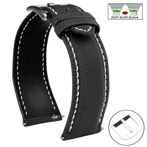 OLYCRAFT Nylon Uhrenarmband 20mm - Geflochtenes Ersatzarmband Für Herren & Damen
