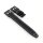 Easy-Klick Alligator Uhrenarmband mit Nieten Modell IW-36 schwarz 22 mm, kompatibel IWC