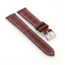 Echt Alligator-Leder Uhrenarmband Modell Birma mocca-WN 19/16 mm