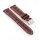Echt Alligator-Leder Uhrenarmband Modell Birma mocca-WN 19/16 mm