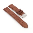 Easy-Klick echt Strauß Uhrenarmband Modell Jura cacao 18 mm, Handarbeit