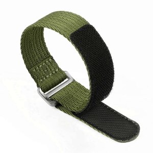 Klett Uhrenarmband Modell Klettone-M oliv-grün 22 mm
