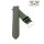 Feines flaches Easy-Klick Kalbsleder Uhrenarmband Modell Kuba-XL dunkel-grün 12 mm